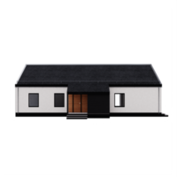 3D modernes Haus isoliert png