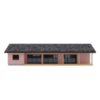 3d building house isolated png