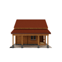 timber house isolated png