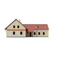 casa 3d isolada png