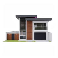 maison contemporaine 3d isolée png