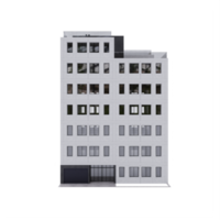 3d building isolated png