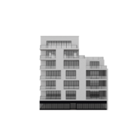 edificio moderno aislado png