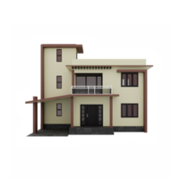 3D-Haus isoliert png