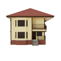 3D-Haus isoliert png