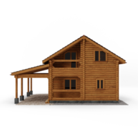 timber house isolated png