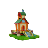 Stylized cartoon home png