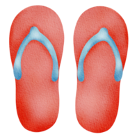 chanclas de acuarela hola verano png