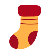 icône de chaussette de Noël. png