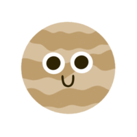 icono de dibujos animados del planeta mercurio. png