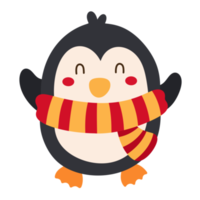 icono de pingüino de navidad. png