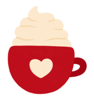 taza de café de vacaciones de navidad icono de cacao. png