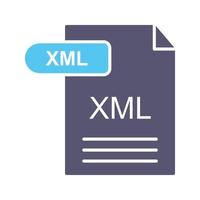 icono de vector xml