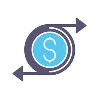 Money Flow Vector Icon