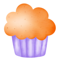 Aquarell handgezeichnete Cupcake-Symbol. png