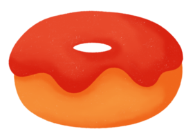 ícone de rosquinha rosa png