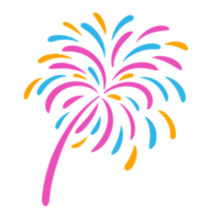 ícone colorido de fogos de artifício. png