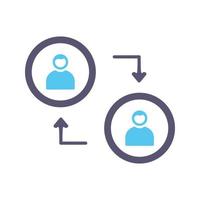 Connected Profiles Vector Icon
