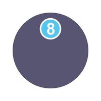 Unique Eight Ball Vector Icon