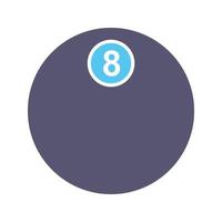 Unique Eight Ball Vector Icon