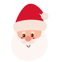 cabeza santa claus icono de navidad. png