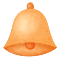 Watercolor Christmas icon bell. png