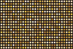 Premium pattern of golden and metallic dots on a black background vector