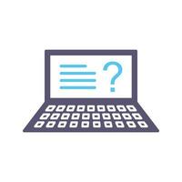 Unique Online Exam Vector Icon