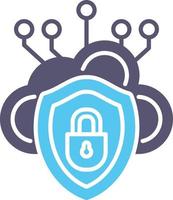 Cloud Security Vector Icon