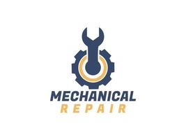 mechanical engineering logo design vector template