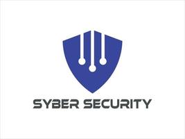 cyber security logo technology for your company, shield logo for security data vector