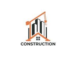 vector de plantilla de diseño de logotipo de construcción