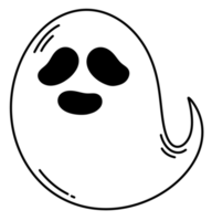 Halloween fantasma icona cartone animato. png