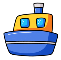 bateau de dessin animé ou bateau jouet png