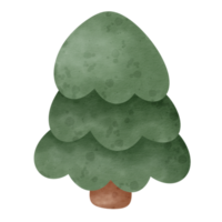 icône d'arbre de Noël aquarelle. png