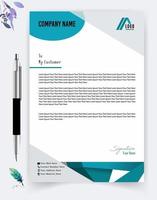 Modern Business Letterhead, Creative Template Design. Elegant and minimalist style letterhead template design Free Vector. vector