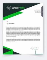 Modern Business Letterhead, Creative Template Design. Elegant and minimalist style letterhead template design Free Vector. vector