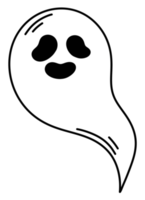dessin animé d'icône de fantôme d'halloween. png