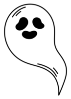 desenho animado do ícone do fantasma de halloween. png