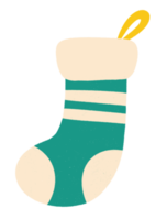 icône de chaussette de Noël. png