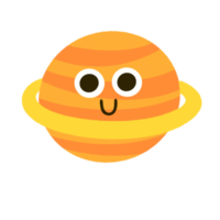 ícone dos desenhos animados do planeta saturno. png