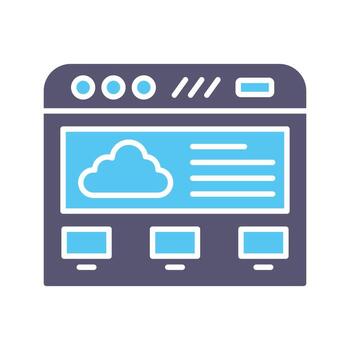 Cloud Computing Vector Icon