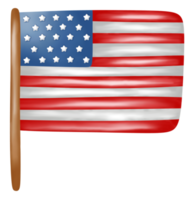 ícone do dia da independência da bandeira americana. png