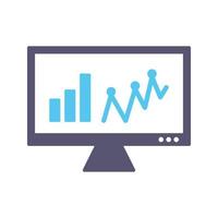 Online Stats Vector Icon