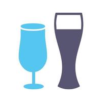 Unique Beer Glasses Vector Icon