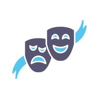 Theater Masks Vector Icon