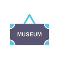 Museum Tag Vector Icon