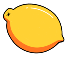 icône de dessin animé de citron png