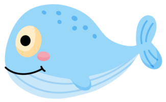 Cartoon whale icon png