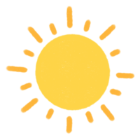 icône de soleil jaune. png